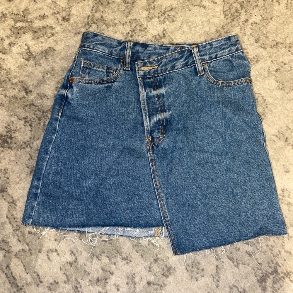 Mini jean skirt